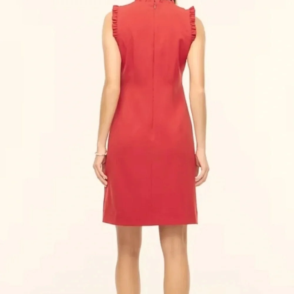 J.Crew ruffle neck suit dress lightweight, spring, summer Style Size 8P